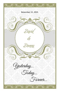 Wedding Program Cover Template 13E - Version 2